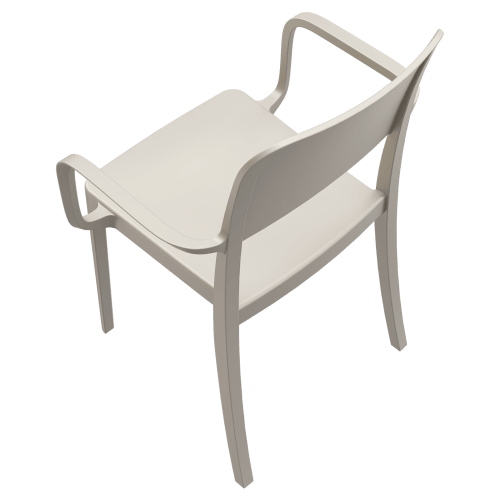 Parker Solid Back Outdoor Resin Armchair