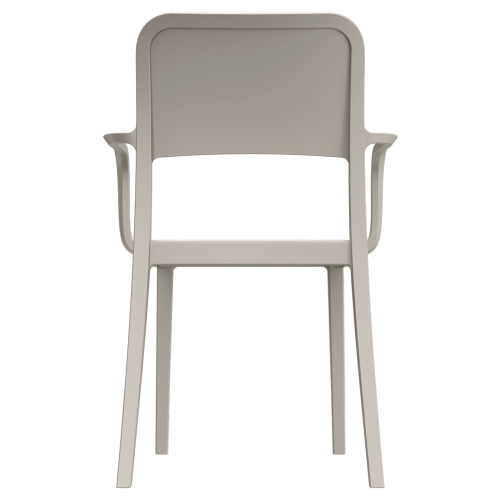 Parker Solid Back Outdoor Resin Armchair