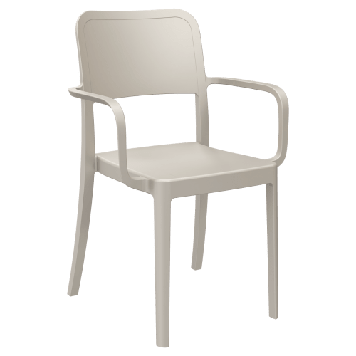 Parker Solid Back Outdoor Resin Armchair