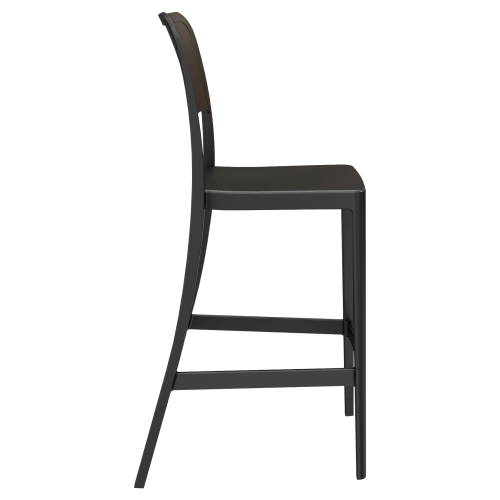 Parker Solid Back Outdoor Resin Bar Stool