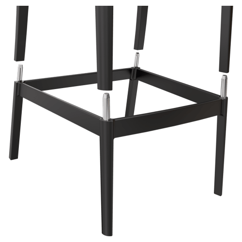 Parker Solid Back Outdoor Resin Bar Stool