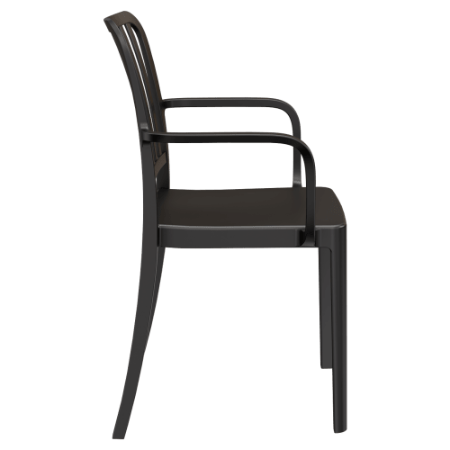 Miles Slat Back Outdoor Resin Armchair