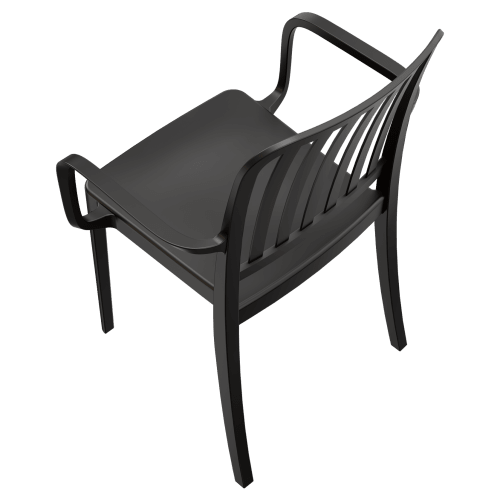 Miles Slat Back Outdoor Resin Armchair