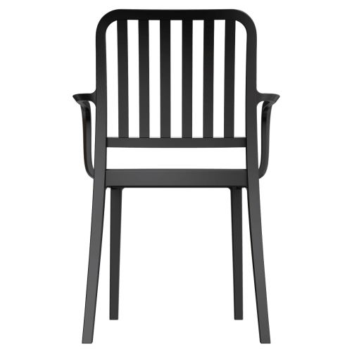 Miles Slat Back Outdoor Resin Armchair