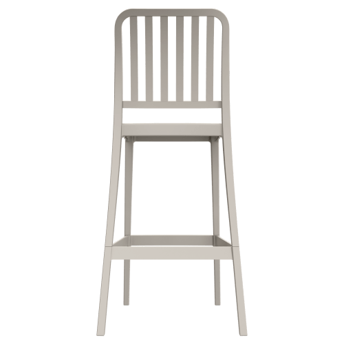 Miles Slat Back Outdoor Resin Bar Stool