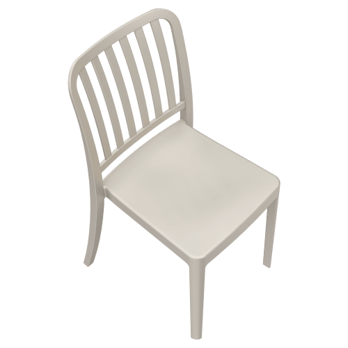 Miles Slat Back Outdoor Resin Chair
