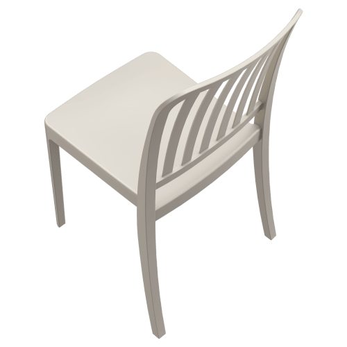Miles Slat Back Outdoor Resin Chair
