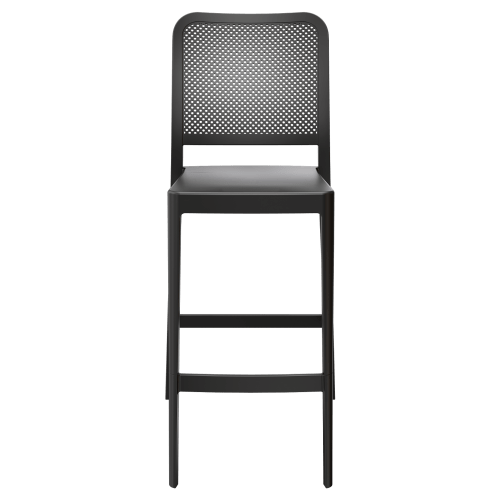 Rowan Perforated Outdoor Resin Bar Stool