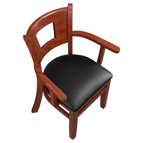 Premium US Made Duna Restaurant Chair With Arms