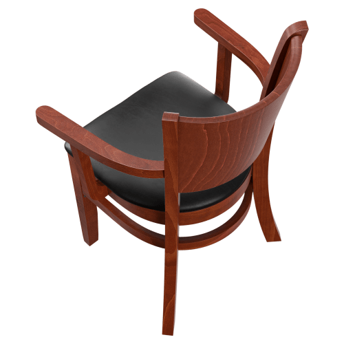 Tiffany Wood Restaurant Chair With Arms