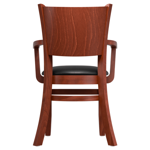 Tiffany Wood Restaurant Chair With Arms