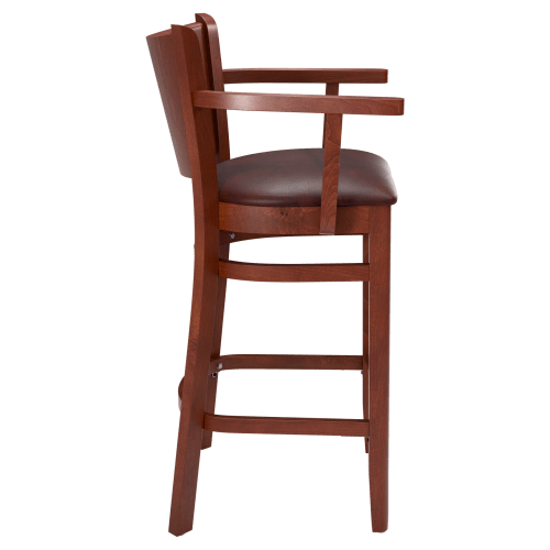 Tiffany Wood Arm Bar Stool