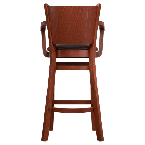 Tiffany Wood Arm Bar Stool