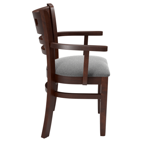 Premium US Made American Back Wood Chair with Arms 