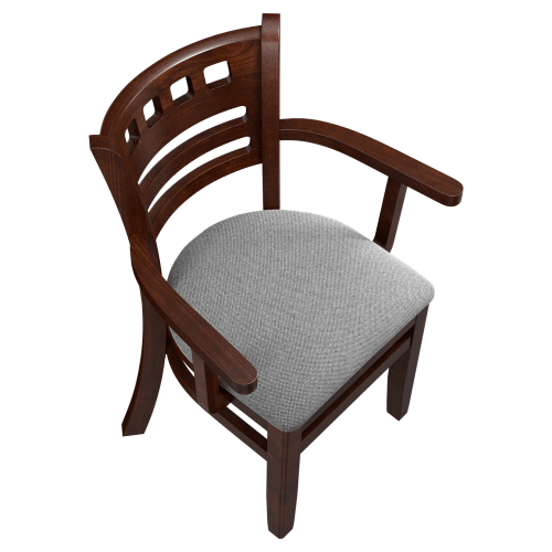 Premium US Made American Back Wood Chair with Arms 