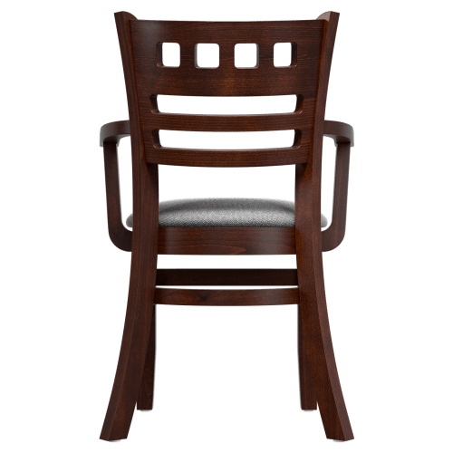 Premium US Made American Back Wood Chair with Arms 