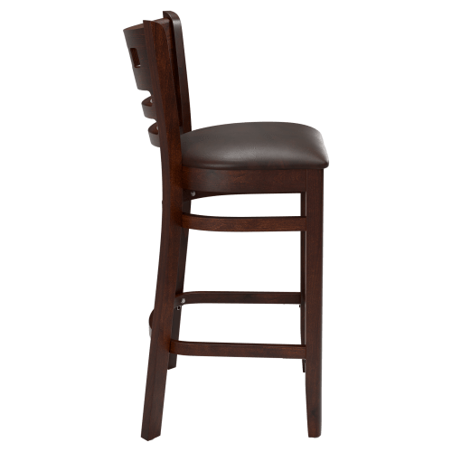 Premium US Made American Back Wood Bar Stool