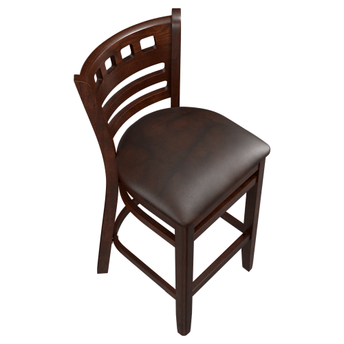 Premium US Made American Back Wood Bar Stool