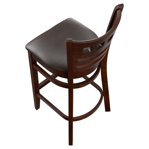 Premium US Made American Back Wood Bar Stool