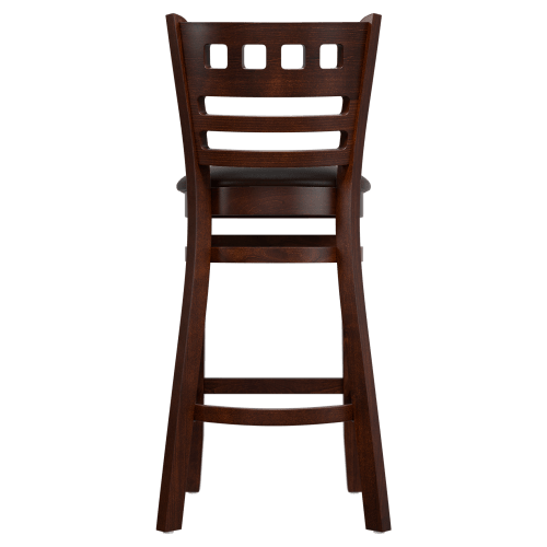 Premium US Made American Back Wood Bar Stool