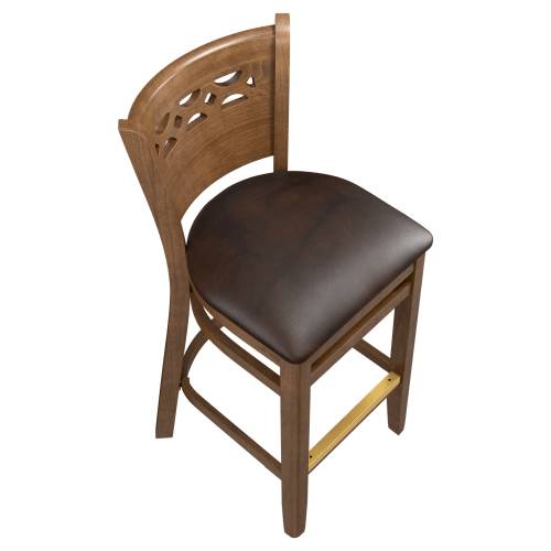 Premium US Made Leonardo Wood Bar Stool