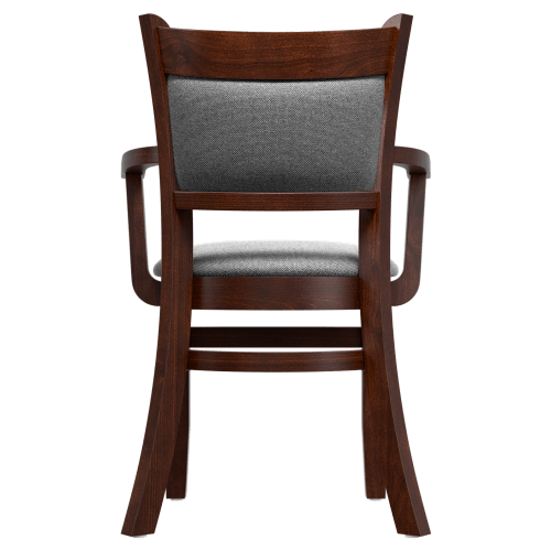 Premium Padded Back Wood Chair with Arms