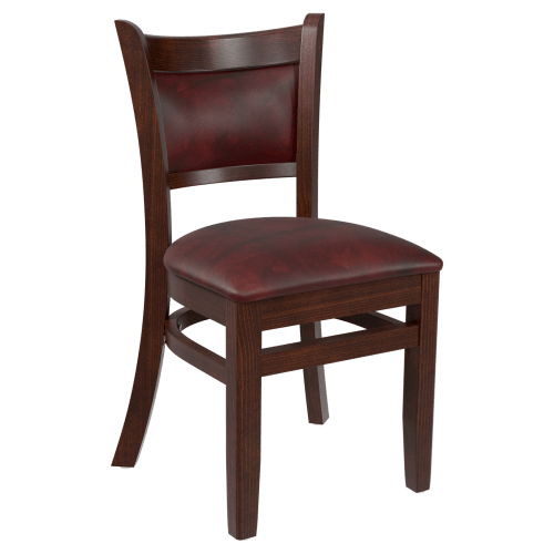 Premium Padded Back Wood Chair