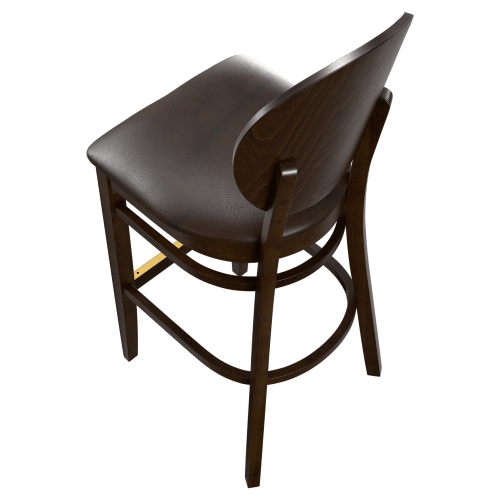 Premium Lorenzo Wood Bar Stool
