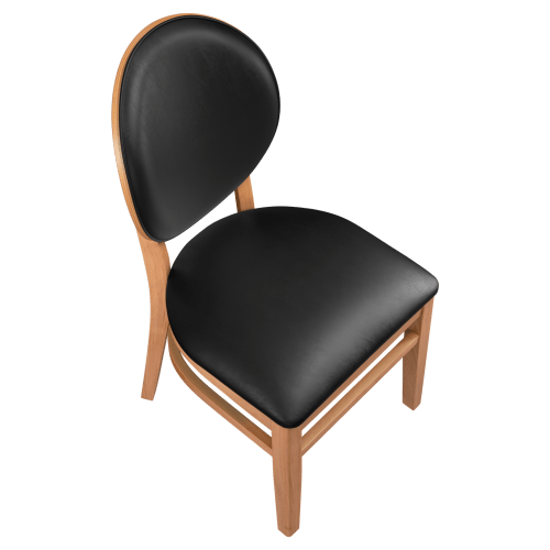 Premium Lorenzo Wood Chair with Padded Back
