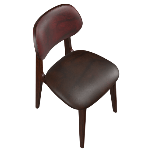 Gisselle Wood Chair with Padded Back