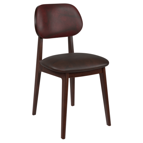 Gisselle Wood Chair with Padded Back