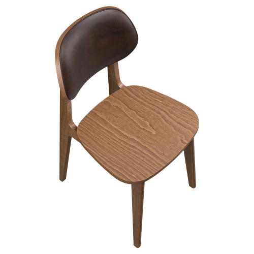Gisselle Wood Chair with Padded Back