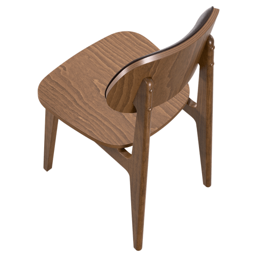 Gisselle Wood Chair with Padded Back
