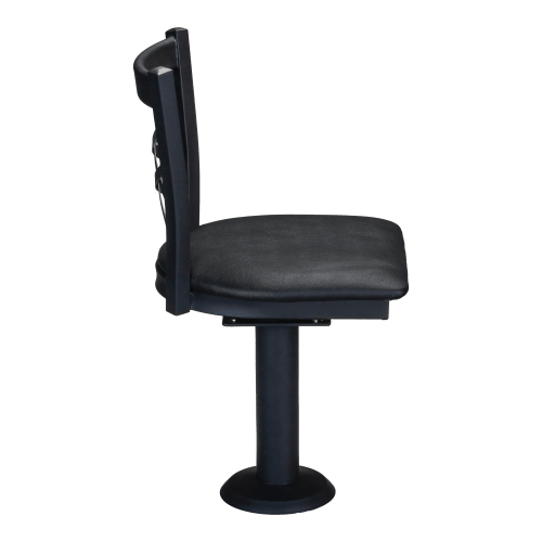 X Back Bolt Down Swivel Metal Chair