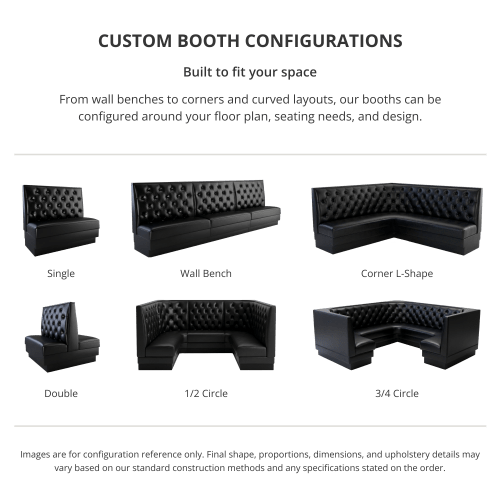 Button Tufted Back Booth