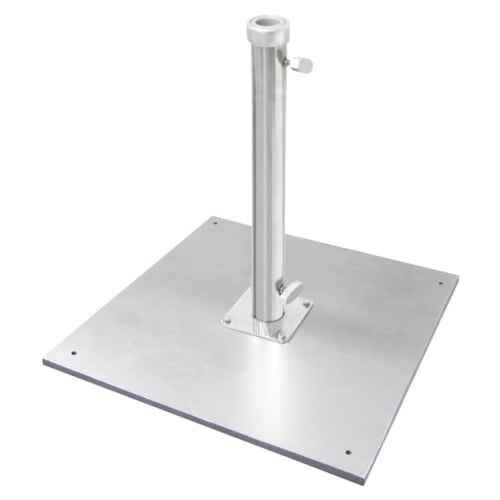 Galvanized Silver Premium Umbrella Base