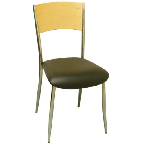 Curved Back Metal Chair