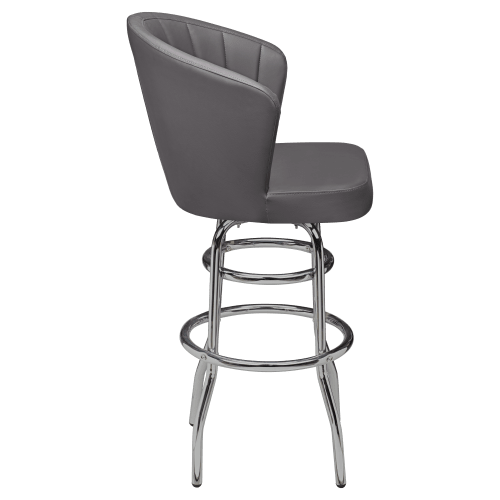 Premium Aria Swivel Bar Stool with Chrome Frame