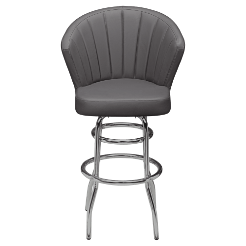 Premium Aria Swivel Bar Stool with Chrome Frame