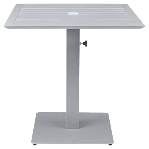 Ella Table Set in Titanium Gray with Umbrella Base
