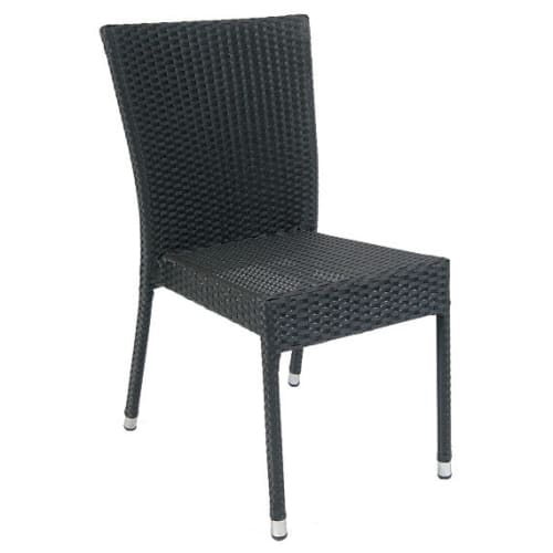 Aluminum Patio Chair with Faux Wicker