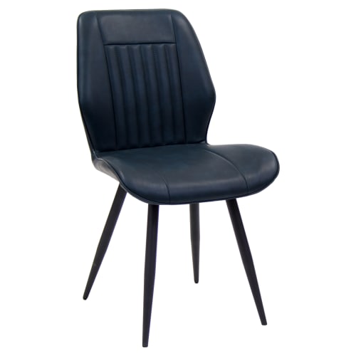 Calver Vinyl Upholstered Metal Chair