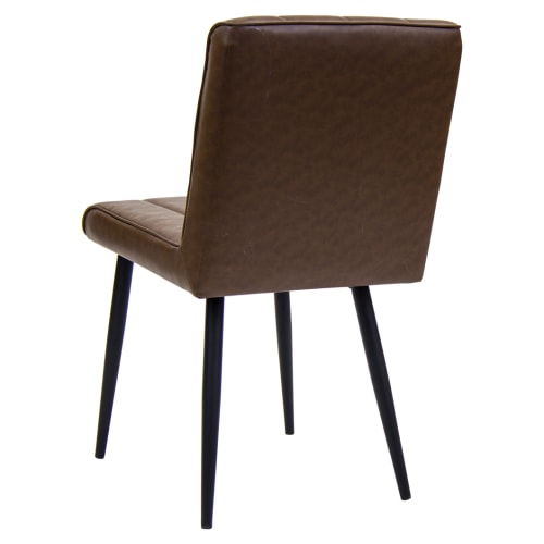 Erada Brown Vinyl Chair