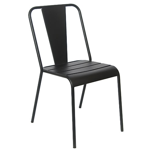Black Iron Outdoor Restaurant Chair