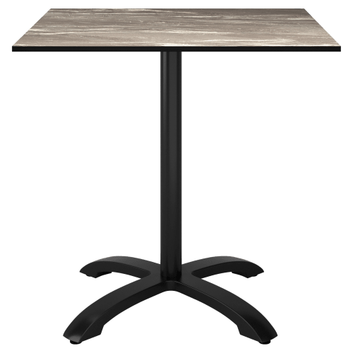 Heavy Duty Outdoor Resin Table with Phenolic Edge and Aluminum Base