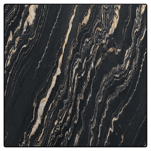 Midnight Marble Outdoor Resin Table Top with Phenolic Edge