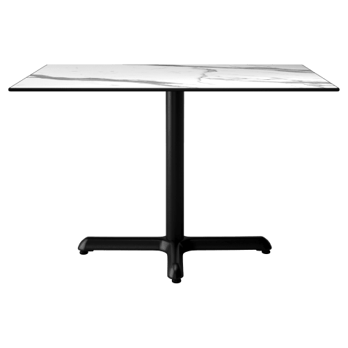 Heavy Duty Outdoor Resin Table with Phenolic Edge and Cast Iron Base