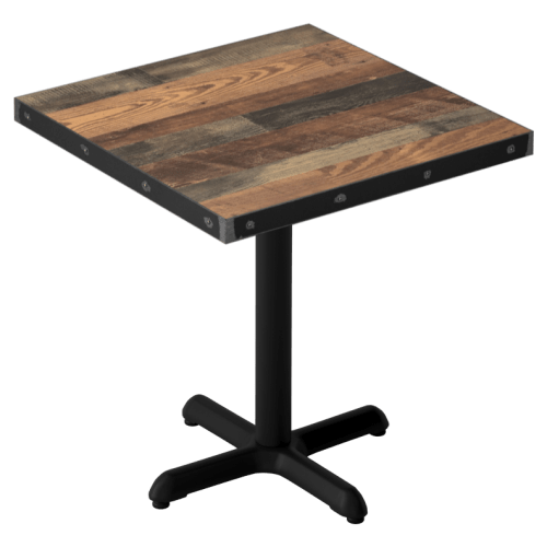 Custom Laminate Table Top with Industrial Steel Edge