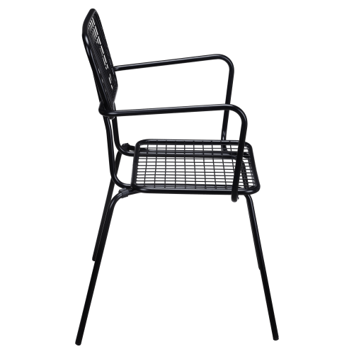 Black Ollie Outdoor Arm Chair