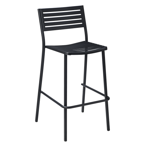 Ella Outdoor Bar Stool in Black